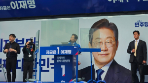 이재명 “쫒겨난 전직 대통령들, 내란후보 지지 해…국민이 용납할까” [21대 대선]