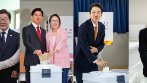 대선 사전투표 첫날…주요 후보자들 투표 참여 [21대 대선]