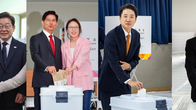 대선 사전투표 첫날…주요 후보자들 투표 참여 [21대 대선]