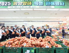 함양 양파, 부산 소비자 만난다