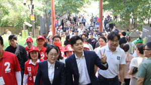 경산 찾은 김용태 국힘 비대위원장, 청년·교육 혁신 약속