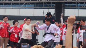 김문수, 대전서 “방탄 조끼 대신 도복”…‘괴물 독재’ 격파 [쿡 정치포토]