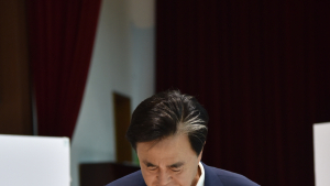 김태흠 충남지사, 보령서 제21대 대선 투표 참여