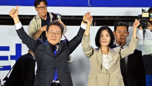 ‘당선 확실’ 이재명, 광장 찾아 “내란 종식·민생 회복·통합” [이재명 당선]