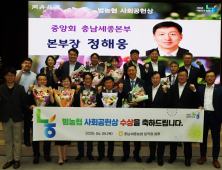농협 충남세종본부, 범농협 ‘사회공헌상’ 수상 