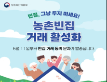 11일부터 방치된 농촌 빈집 ‘거래 동의 의사 확인 문자’ 발송