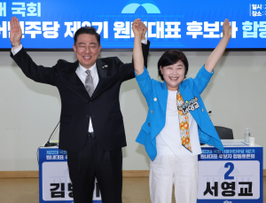 민주 새 원내대표 도전…김병기·서영교 ‘내란종식·민생경제’ 한목소리