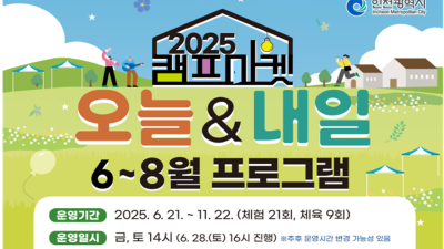 인천시, 오는 11월까지 금·토 캠프마켓서 시민참여프로그램 운영