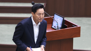 오세훈 “명태균 수사 지연 아쉬워…상대 측 허위 주장 많아”