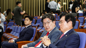 野 지도부, ‘의총 취소’에 균열…“갈등 드러나” vs “개혁 논의 막아”