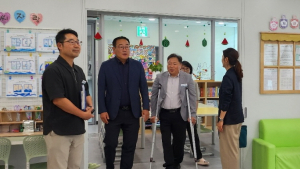 함양군 백삼종 부군수, 논스톱 통합 돌봄 시설 현장점검