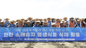 포스코이앤씨, 인천 소래습지에서 염생식물 군락지 조성활동 전개