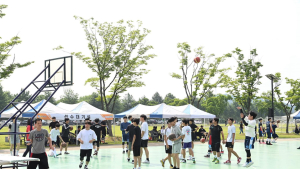 구미서 ‘통일염원 전국 3on3 농구대회’ 개최…96팀 열전