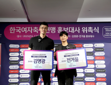 한국여자축구연맹, 김영광·전가을 홍보대사 위촉…저변 확대 나선다