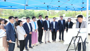 전주시의회 도시건설위원회, 에코시티 임시주차장 공사현장 점검