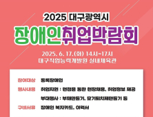 대구시, 장애인 취업박람회 개최…25개 기업 참여