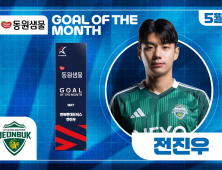전북 전진우, 5월 K리그 ‘이달의 골’ 수상