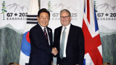 李대통령, 영국 총리와 정상회담…“FTA 개정 진전 있어야” [G7 정상회의]