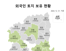 경북 외국인 토지 보유 3630만㎡…포항·구미 등 집중