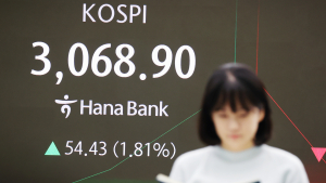 코스피, 중동 리스크 종식에 2%대 강세…3100 목전