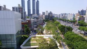 수성구, 신매시장 주차장·공원 준공식 가져…문화거점 기대