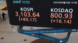 코스피 3년 9개월만 ‘3100’선 돌파 마감…중동 리스크 넘었다