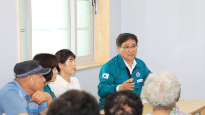폭염 속 현장 소통…진병영 함양군수, 무더위 쉼터 점검 분주