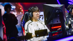 JDG 로고 띄운 ‘룰러’ 박재혁 “G2가 긴장했으면 하는 바람에” [MSI]