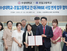 수성대-조일고, 대구RISE 연계 특성화고 육성 협약 체결