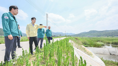 김정기 대구시장 권한대행, 군위 침수위험지·폭염대책 현장 점검