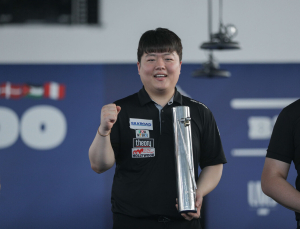 ‘월드컵 통산 2승’ 조명우, 포르투 3쿠션 월드컵 우승…세계 랭킹 1위 등극