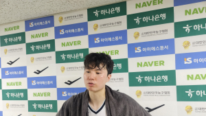 이현중 “원하는 농구 실현…대표팀 형들 고마워” [쿠키 현장]