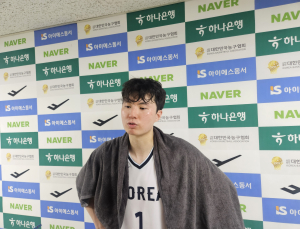 이현중 “원하는 농구 실현…대표팀 형들 고마워” [쿠키 현장]