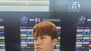 ‘골키퍼’ 김민정, “대표팀 자리는 경쟁 중…좋은 모습 보여야” [쿠키 현장]