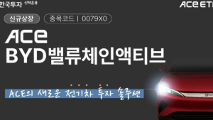 한투운용, 국내 첫 ‘中 전기차 BYD 테마’ ETF 신규 상장 外 미래에셋·KB자산운용 [쿡경제] 