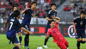 ‘유효슈팅 0개’…홍명보호, 한일전 0-1로 뒤진 채 전반전 마쳐 [쿠키 현장]