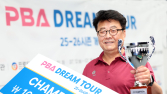‘69세 노익장’ 김무순, 마원희 제압하고 드림투어 개막전 우승 [PBA]