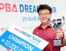 ‘69세 노익장’ 김무순, 마원희 제압하고 드림투어 개막전 우승 [PBA]