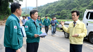 조규일 시장, 집중호우 피해현장 긴급 점검... 신속한 복구 최우선 지시