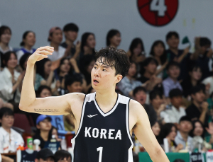 ‘3점 15개 폭격’…안준호호, 카타르에 19점차 대승 [쿠키 현장]