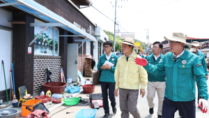 “수해복구에 최선 다하겠다”…박완수 지사, 의령·합천 피해현장 점검