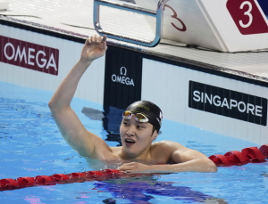 김우민, 세계수영선수권 자유형 400ｍ 동메달…2회 연속 입상