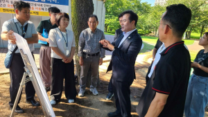 경북도, APEC 정상회의장 주변 가로수 현장점검 실시