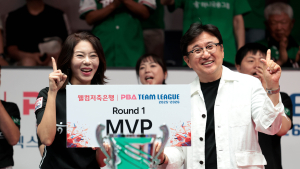 ‘2연패 뒤 7연승’ 하나카드, 팀리그 1R 우승…김가영 맹활약 [PBA]