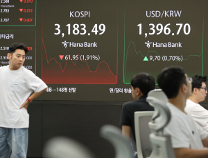 코스피 3200선 내줘…“세제 개편안 실망 매물 출회”