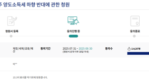 ‘어느 바보가 국장하나?’...‘10억 대주주 반대’ 국민청원 11만 돌파
