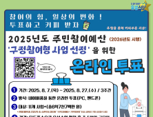 유성구, 구민참여형 사업 주민 온라인 투표로 선정 [자치구소식]