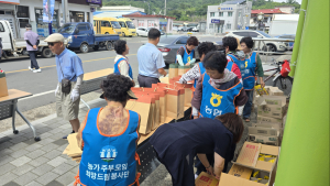 의령 동부농협, 말복맞이 ‘사랑의 삼계탕 나눔’