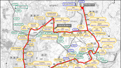 대전 도시철도 2호선 트램 정거장 45개소 명칭 잠정 결정