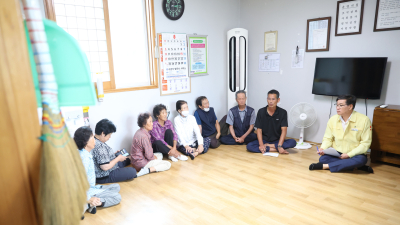진병영 함양군수, 무더위쉼터·수해피해 현장 점검